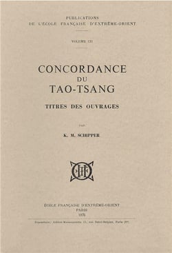 Concordance du tao-tsang - titres des ouvrages