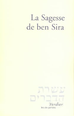 La sagesse de ben sira
