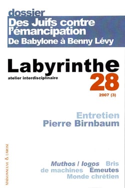 Des juifs contre l'émancipation: de babylone à benny levy