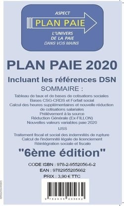 Plan paie 2020 (6e édition)