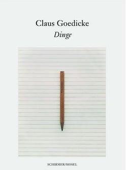 Claus goedicke: dinge /anglais/allemand