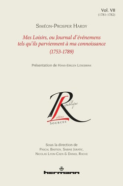 Mes loisirs, ou journal d'événemens tels qu'ils parviennent à ma connoissance (1753-1789) Tome 7 - 1781-1782