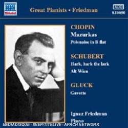 Chopin : Mazurkas - Gluck, Schubert