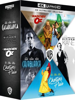 Coffret : Casablanca + Citizen Kane + Le Magicien d'Oz + Chantons sous la pluie