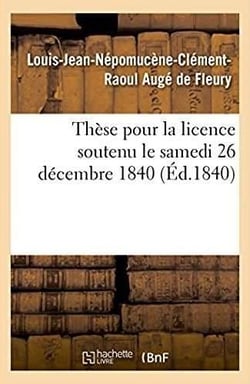 These pour la licence soutenu le samedi 26 decembre 1840