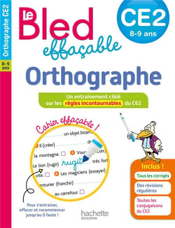 Le Bled effaçable orthographe : CE2