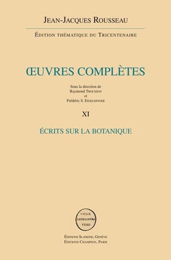 Oeuvres complètes t.11 - écrits sur la botanique