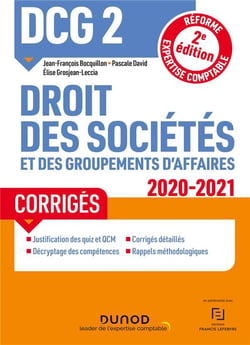 Dcg 2 droit des societes et des groupements d affaires - t01 - dcg 2 droit des societes et des group
