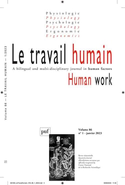 Revue Le travail humain n.86 : varia