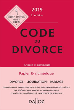Code du divorce annoté et commenté (édition 2019) (2e édition)