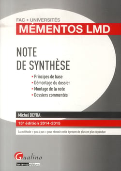 Note de synthèse (13e édition)