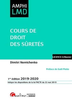 Cours de droit des sûretés (édition 2019/2020)
