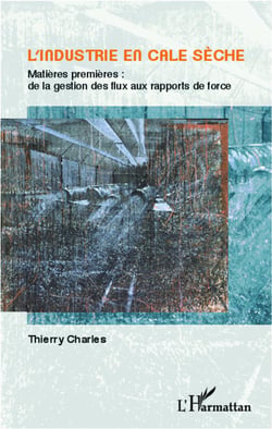 L'industrie en cale sèche - matières premières : de la gestion des flux aux rapports de force