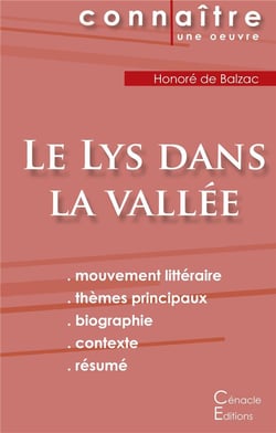 Le lys dans la vallée, d'Honoré de Balzac