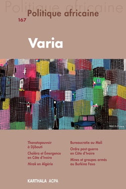 Revue politique africaine n.167 : varia