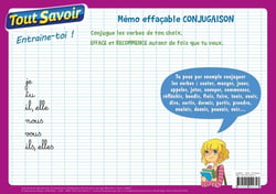 Tout savoir : mémo effaçable conjugaison cycle 3
