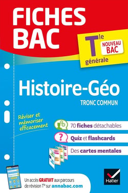 Fiches bac Tome 2 : histoire-géographie, tronc commun - terminale