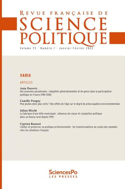 Revue française de science politique n.73