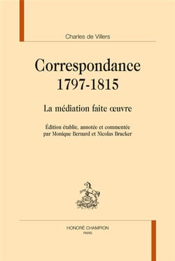 Correspondance 1797-1815 - la médiation faite uvre