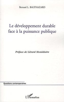 Le developpement durable face a la puissance publique