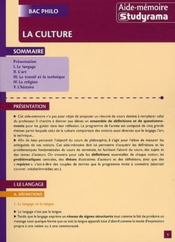 La culture bac philo