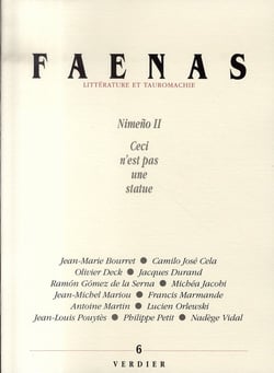 Faenas t.6 - nimeño II - ceci n'est pas une statue