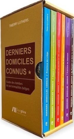 Coffret derniers domiciles connus : guides des tombes de personnalités belges