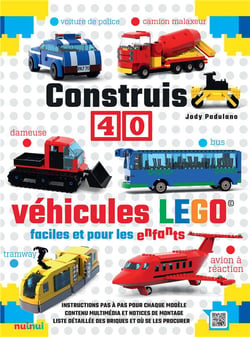 Construis 40 véhicules Lego® faciles et pour les enfants