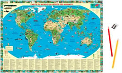 Sous-main du monde illustré des animaux