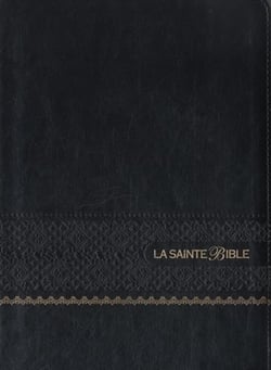 La Sainte Bible Segond 1910 - Similicuir noir, gros caractères, tranche or, souple