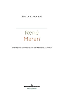 René Maran : Entre poétique du sujet et discours colonial