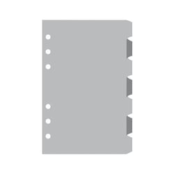 Recharges agenda - Exatime 14 - 9 x 14 cm - Exacompta - 7 intercalaires de couleur