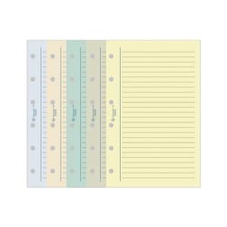 Recharges agenda - Exatime 17 - 10 x 17 cm - Exacompta -  44 feuillets étroit travers de couleurs assorties