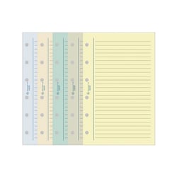 Recharges agenda - Exatime 17 - 10.5 x 17 cm - Exacompta - 44 feuillets travers couleurs assorties