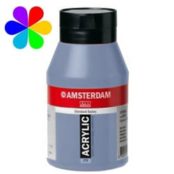 Acrylique 1L bleu grisâtre - Amsterdam