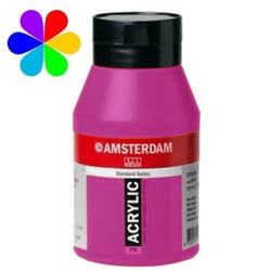 Acrylique 1L violet rouge permanent clair - Amsterdam