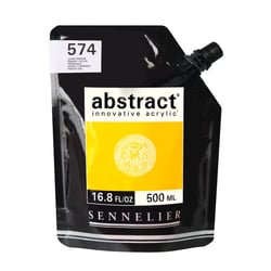 500 ml de peinture acrylique Sennelier - Abstract - Jaune Primaire n°574