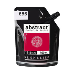 500 ml de peinture acrylique Sennelier - Abstract - Rouge Primaire n°686