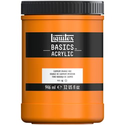 Acrylique Basics 946ml orange de Cadmium imitation