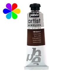 Acrylique extra-fine Pébéo 37 ml S1 108 Ombre Brun
