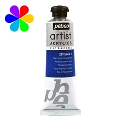 Acrylique extra-fine Pébéo 37 ml S2 239 Bleu Phtalocyanine