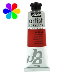 Acrylique extra-fine Pébéo 37 ml S3 309 Carmin Naphtol
