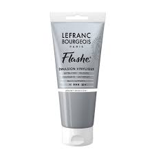 Peinture Flashe vinylique - Argent irisé - 80 ml - Lefranc Bourgeois