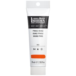 Tube 59 ml de peinture acrylique Liquitex Heavy Body série 4 - Orange pyrrole - Extra-fine