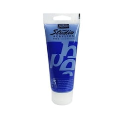 Tube 100 ml de peinture Studio Acrylics High Viscosity Pébéo - Bleu outremer - Fine - Opaque