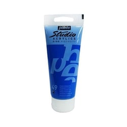 Tube 100 ml de peinture Studio Acrylics High Viscosity Pébéo - Cyan primaire - Fine - Opaque