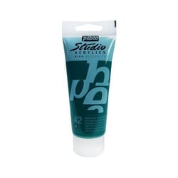 Tube 100 ml de peinture Studio Acrylics High Viscosity Pébéo - Émeraude Phtalo - Fine - Transparent