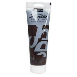 Tube 250 ml  de peinture acrylique Pébéo - Studio Acrylics High Viscosity - ombre brûlée