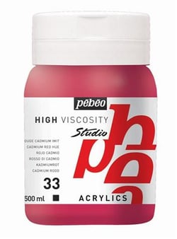 Studio Acrylics - 500ml - rouge cadmium