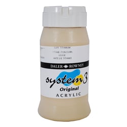 Acrylique System 3 - 500ml Daler Rowney - Titane beige